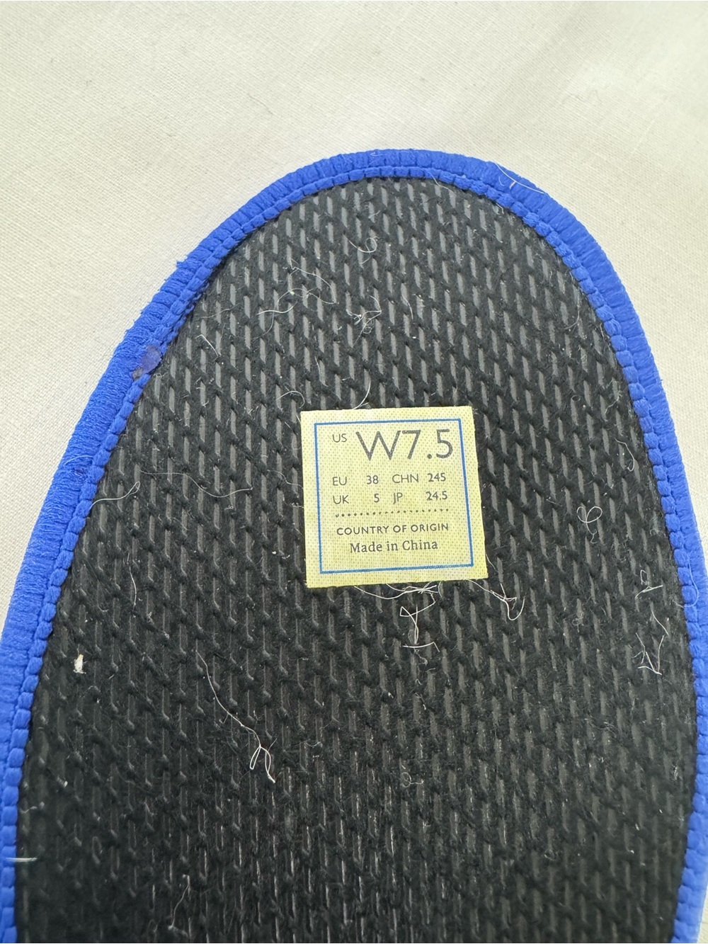 Rothy's Black Slip-On Sneakers with Blue Accent Size 7.5 - Picture 10 of 11